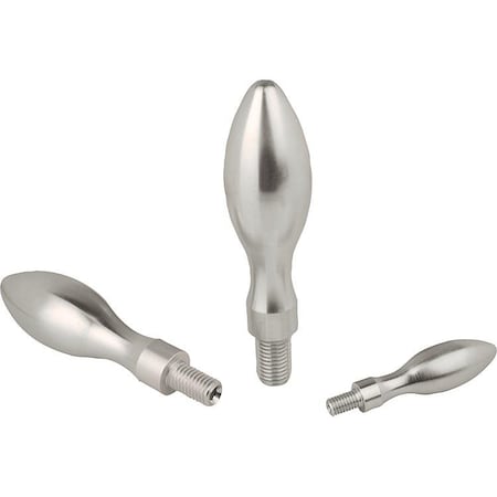 Kipp Machine Handle Fixed D=M06, D1=16, Form:E Stainless 1.4305 Electropolished, Comp:Stainless,  K1199.0616050